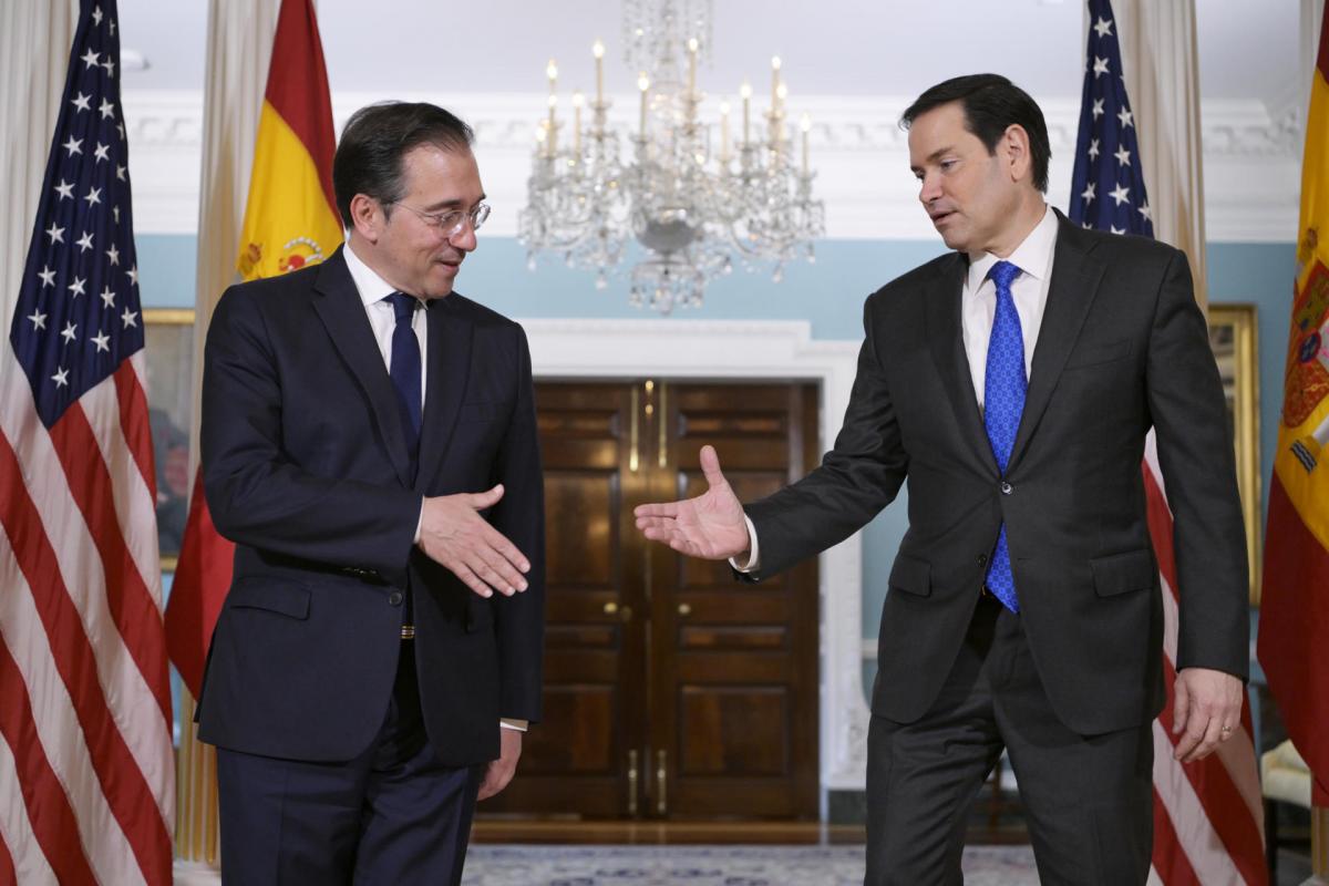 El secretario de Estado de EEUU, Marco Rubio, recibe en Washington al ministro español de Asuntos Exteriores, José Manuel Albares.