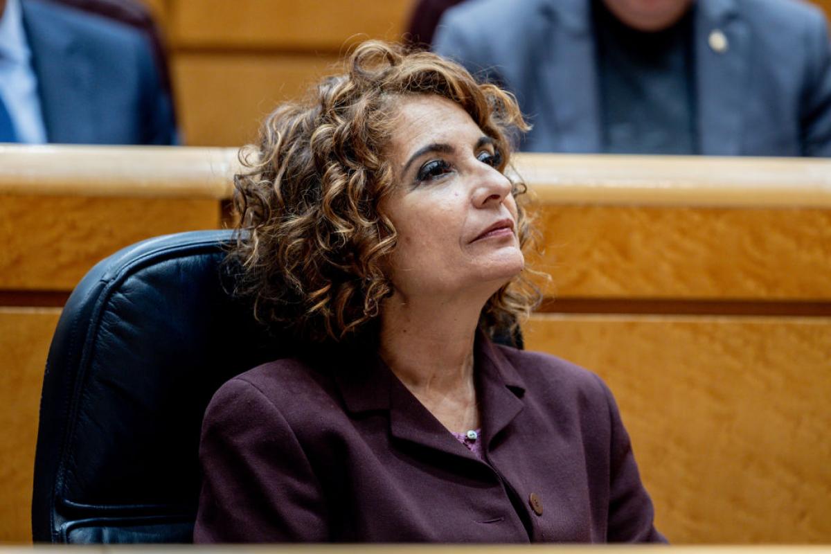 La vicepresidenta primera y ministra de Hacienda, María Jesús Montero, en el Senado, en una imagen de archivo