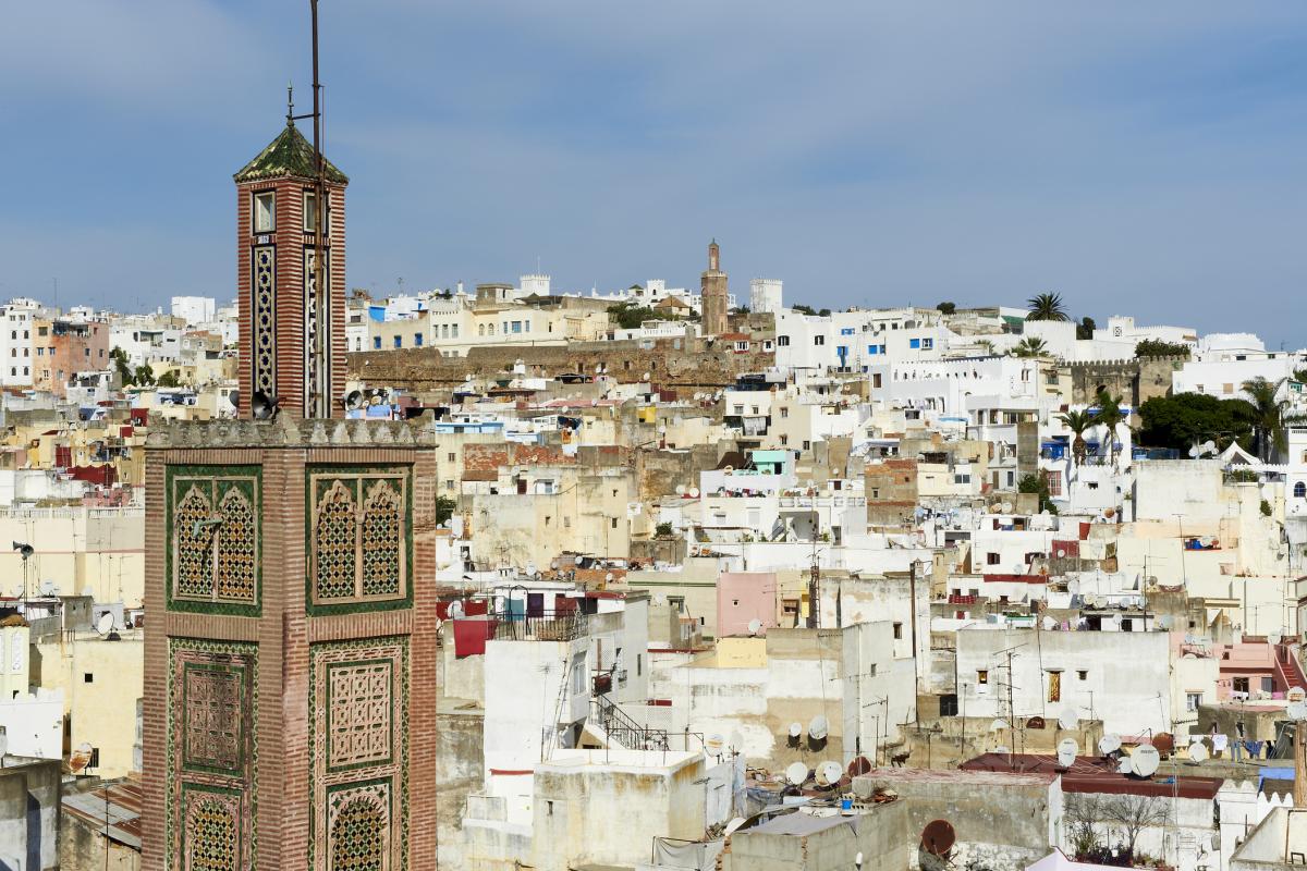 Vista de la medina y la ciudad vieja de Tánger (Marruecos).