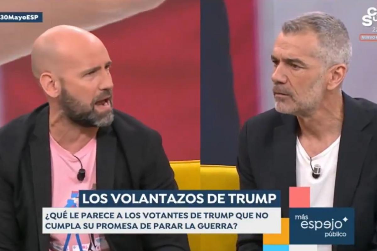 Gonzalo Miró y Toni Cantó en el plató de 'Espejo Público'.