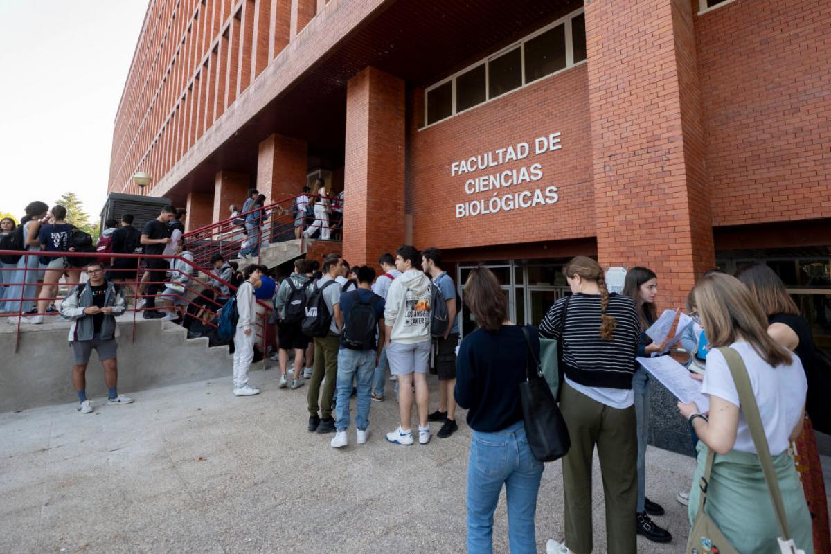 Estudiantes en las Pruebas de Acceso a la Universidad en la Complutense en 2024.