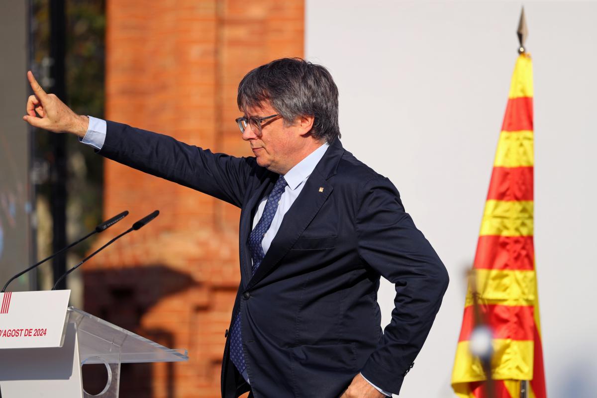 Imagen de archivo del expresident de la Generalitat, Carles Puigdemont, durante su última estancia (y fuga) de España.