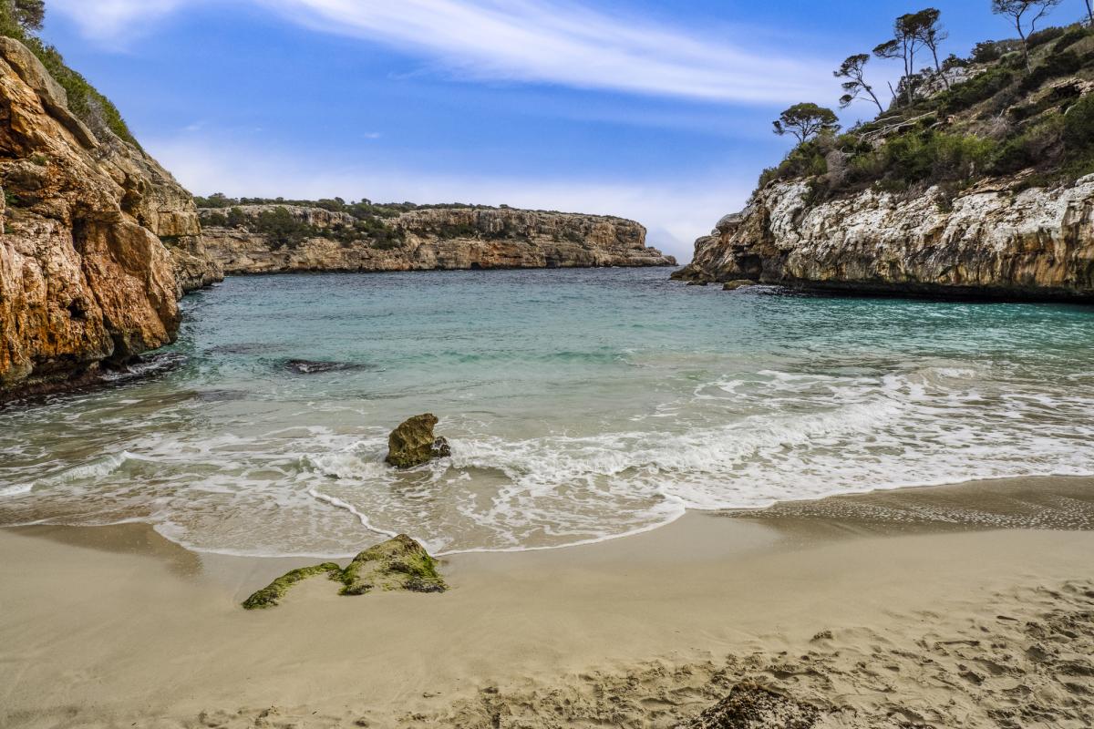 La playa de Caló des Moro, en Mallorca