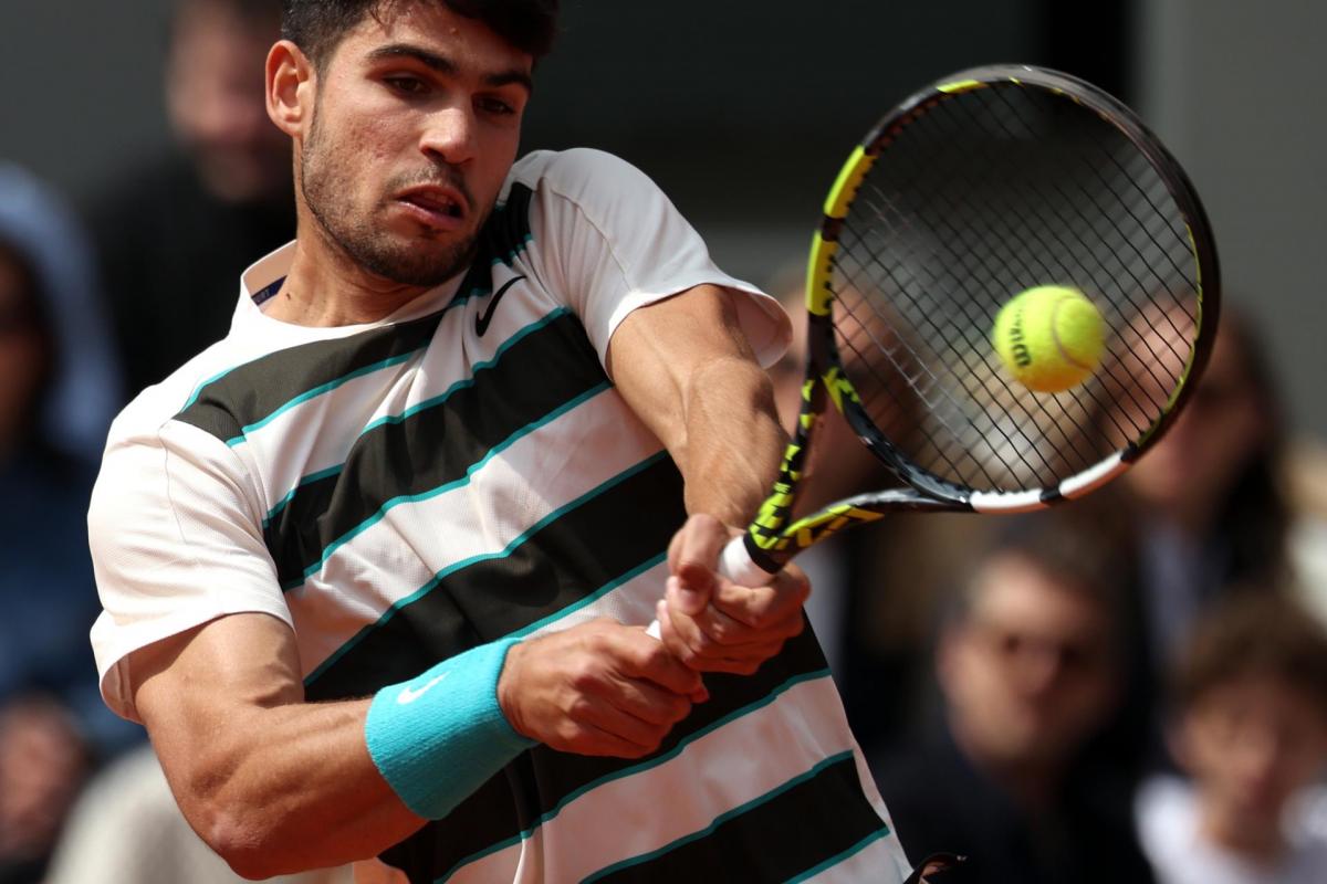 Carlos Alcaraz en París, este domingo.