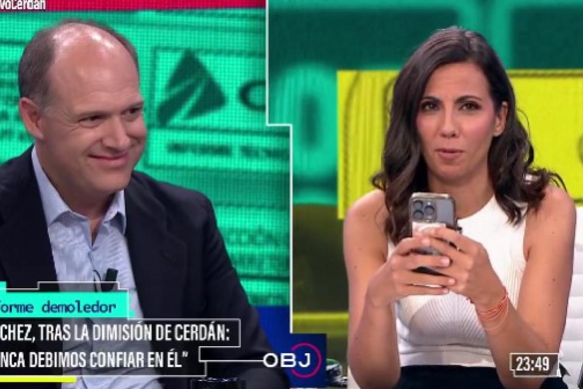 Ana Pastor, junto a Esteban Urreiztieta en 'El Objetivo'