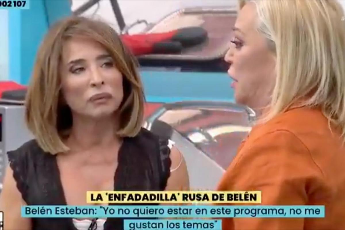 Belén Esteban y María Patiño en 'La familia de la tele'.