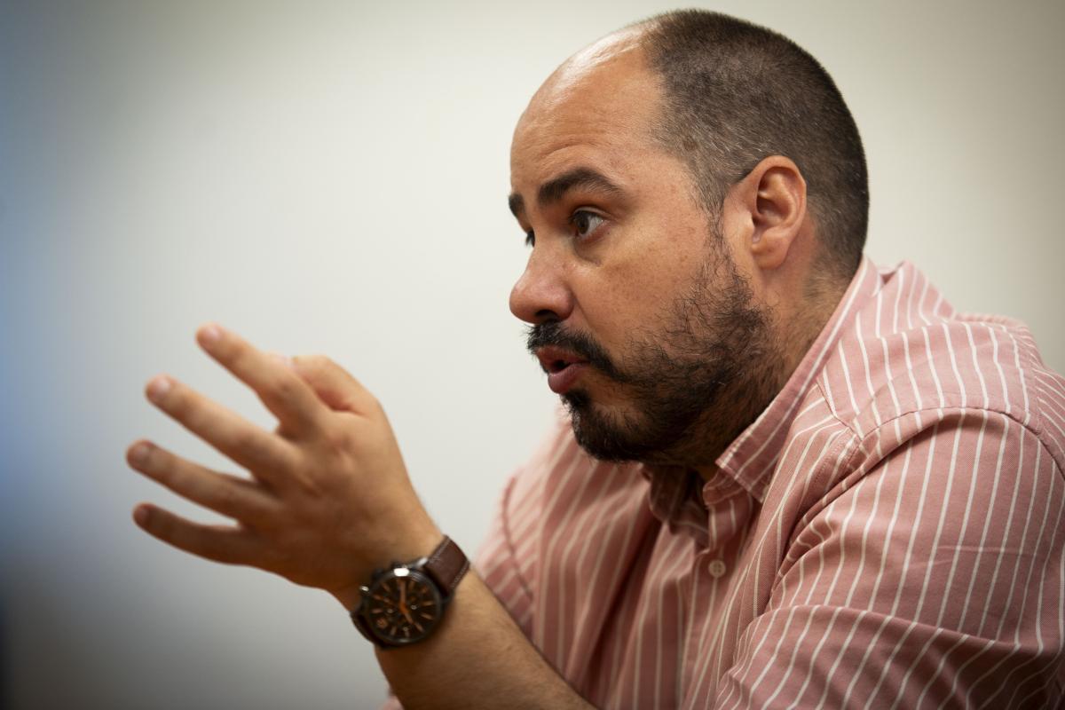 El periodista y escritor Antonio Pampliega, en una entrevista para Europa Press.