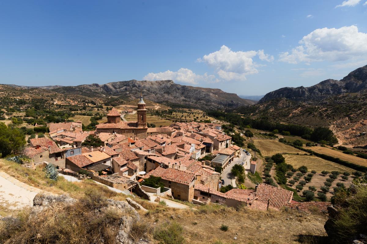 Panorámica de la localidad de Las Cuevas de Cañart, en una imagen de archivo.