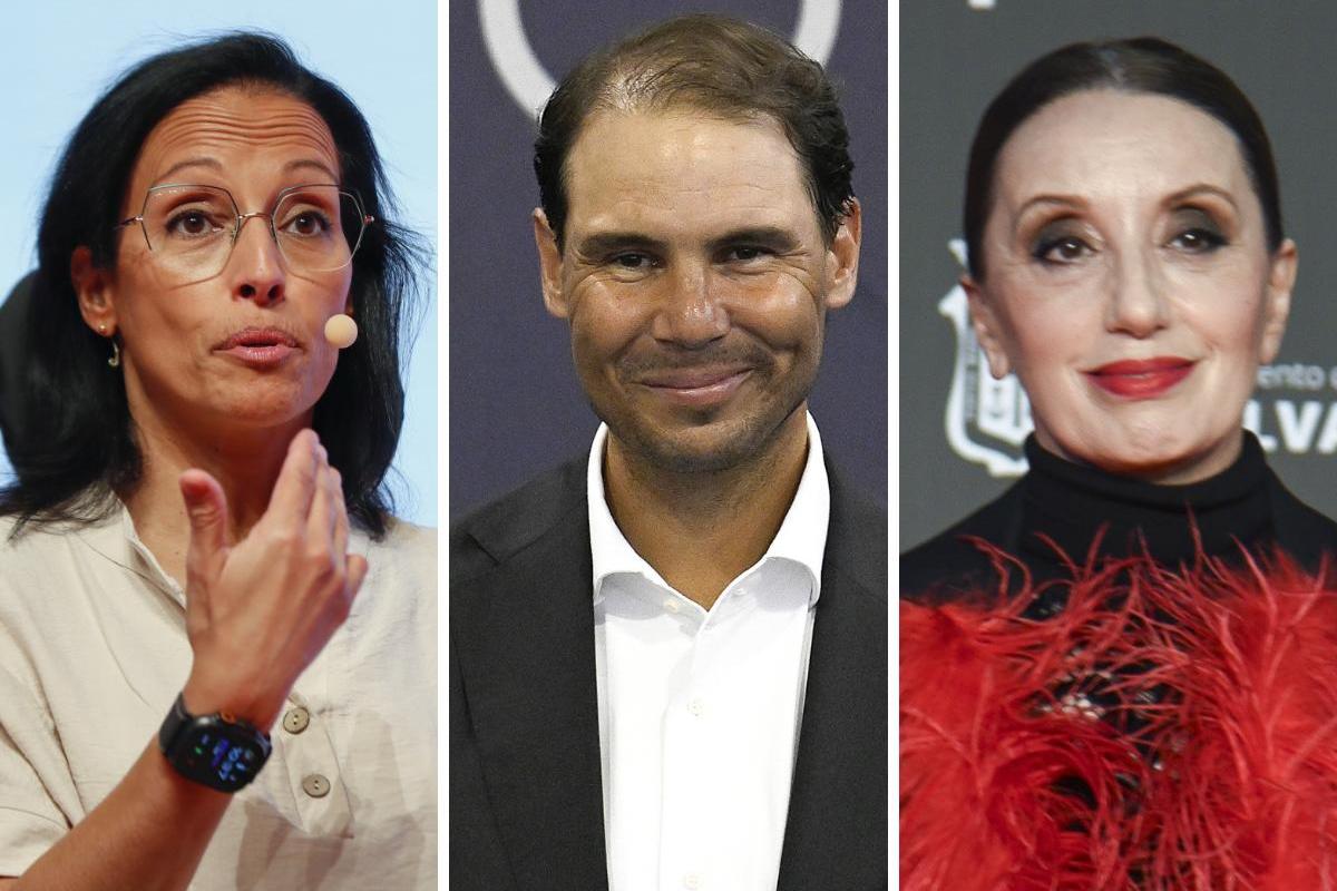 Teresa Perales, Rafa Nadal y Luz Casal.