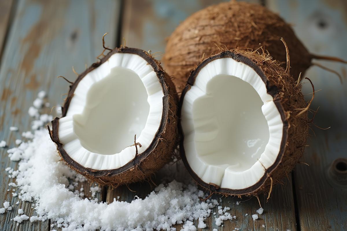 Un coco abierto, en una imagen de archivo