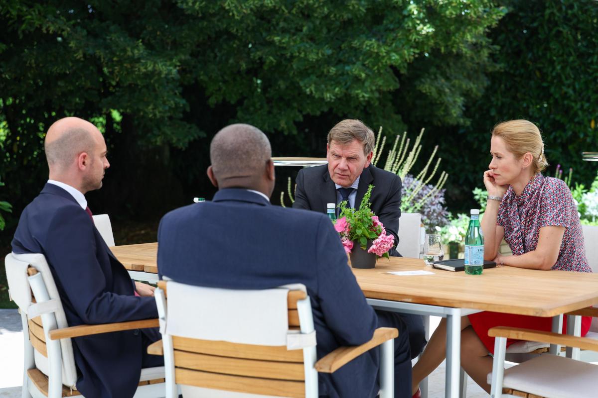 Vista de la reunión de ministros de Exteriores de este viernes.