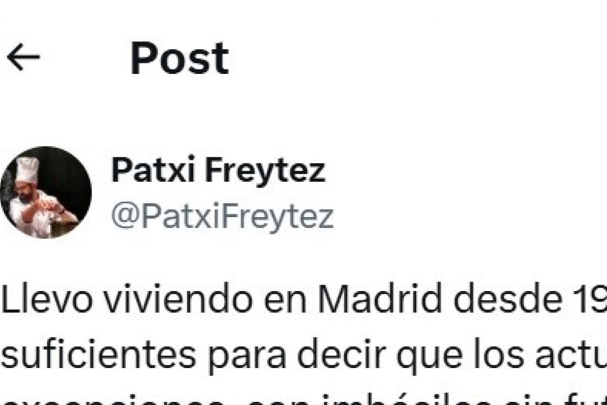 El tuit de Patxi Freytez