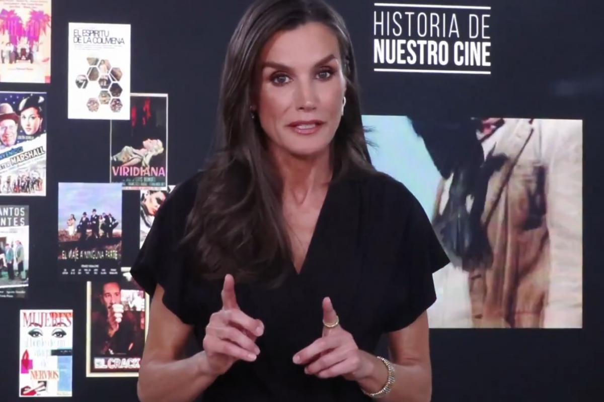 La reina Letizia, en su felicitación al programa 'Historia de nuestro cine'.