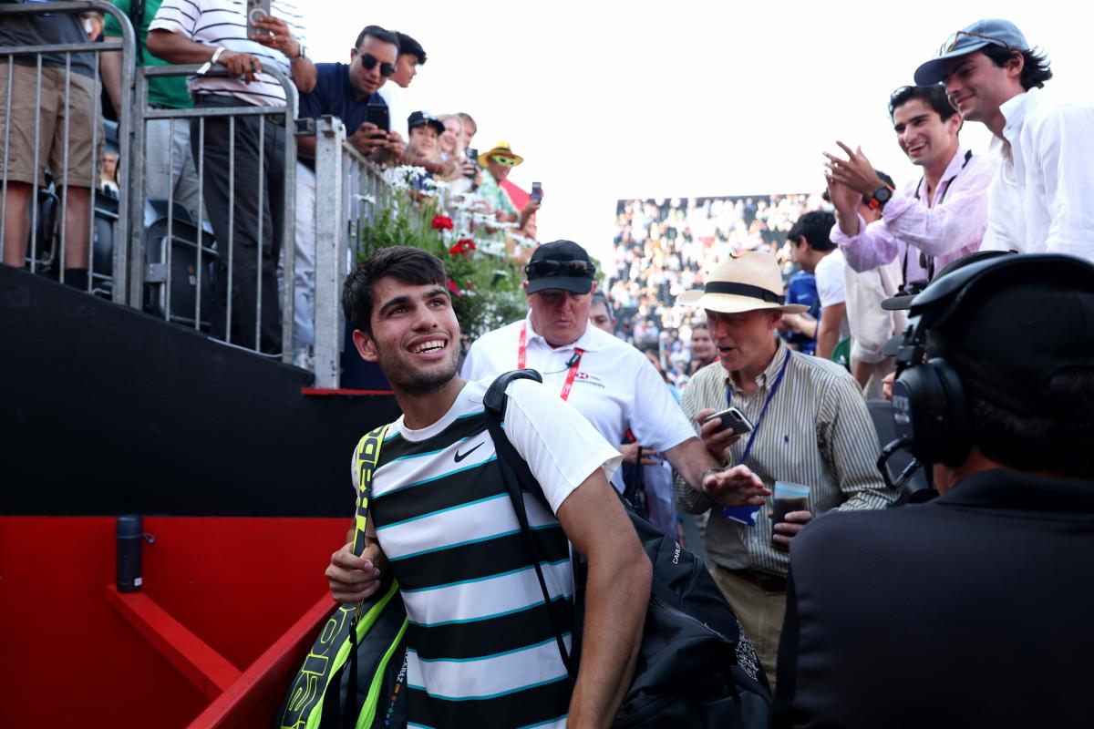 Carlos Alcaraz en el torneo de torneo de Queen's