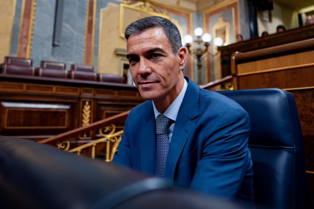 El presidente del Gobierno, Pedro Sánchez, en el Congreso el pasado 18 de junio.