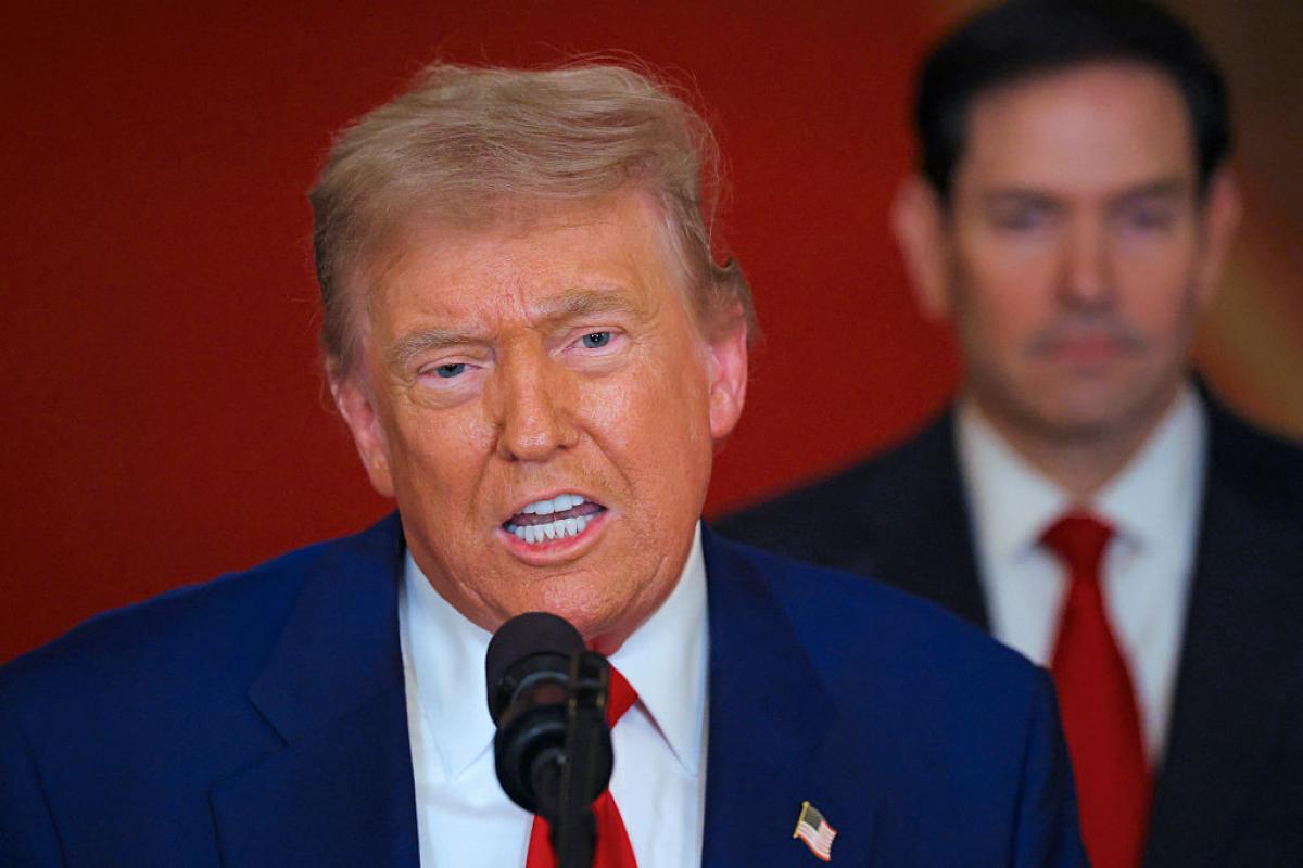 Donald Trump, en su comparecencia tras dar la orden de atacar las instalaciones nucleares de Irán