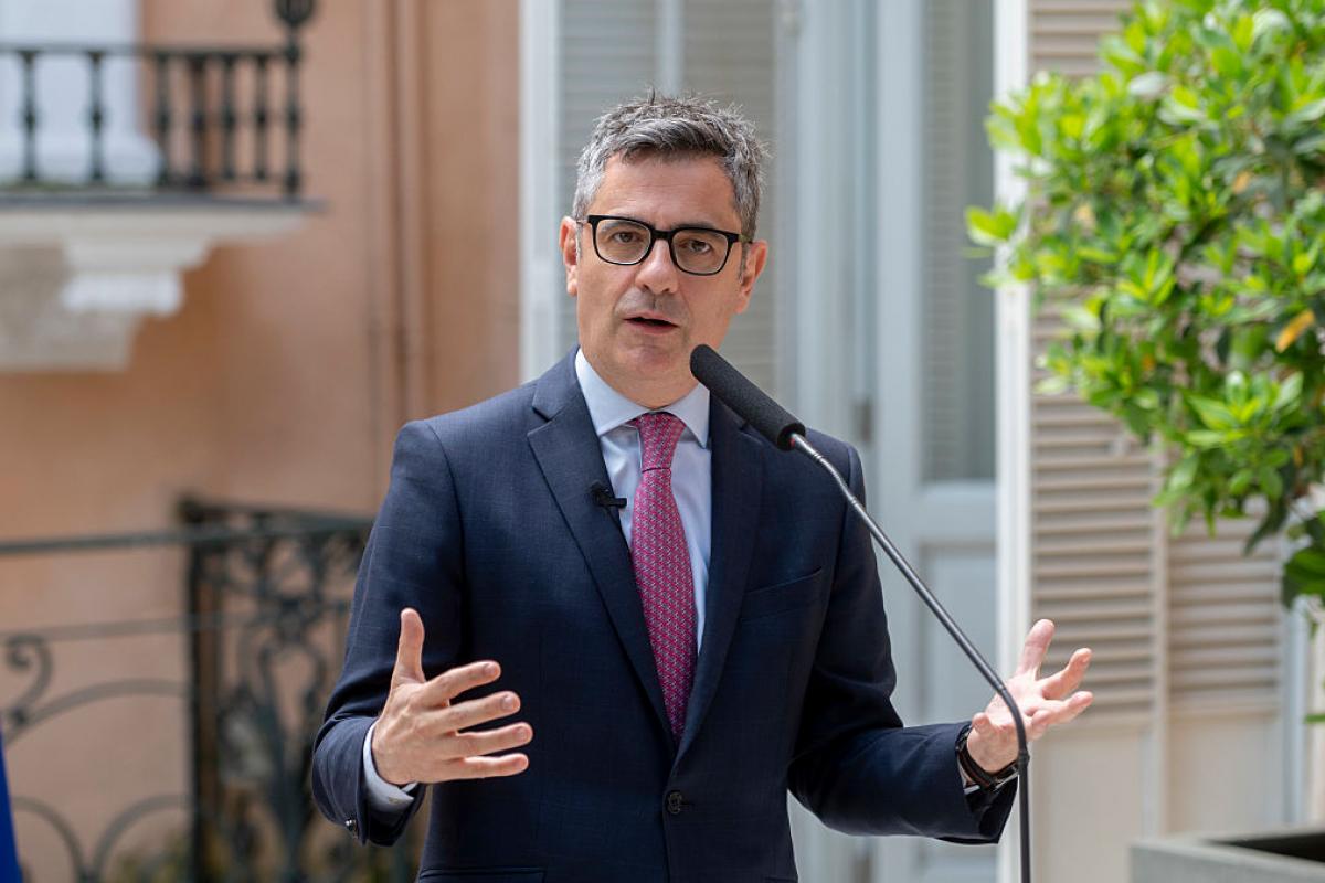 Félix Bolaños, en unas declaraciones a la prensa