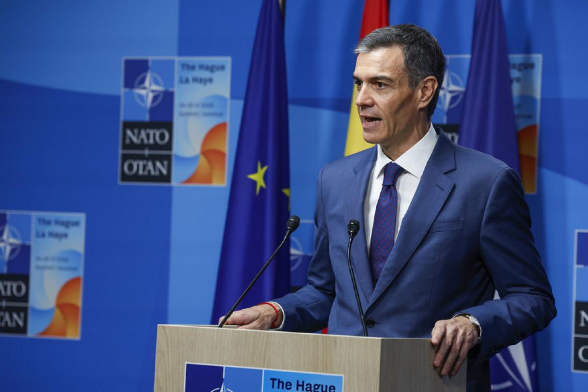 Pedro Sánchez, en su comparecencia tras la cumbre de la OTAN