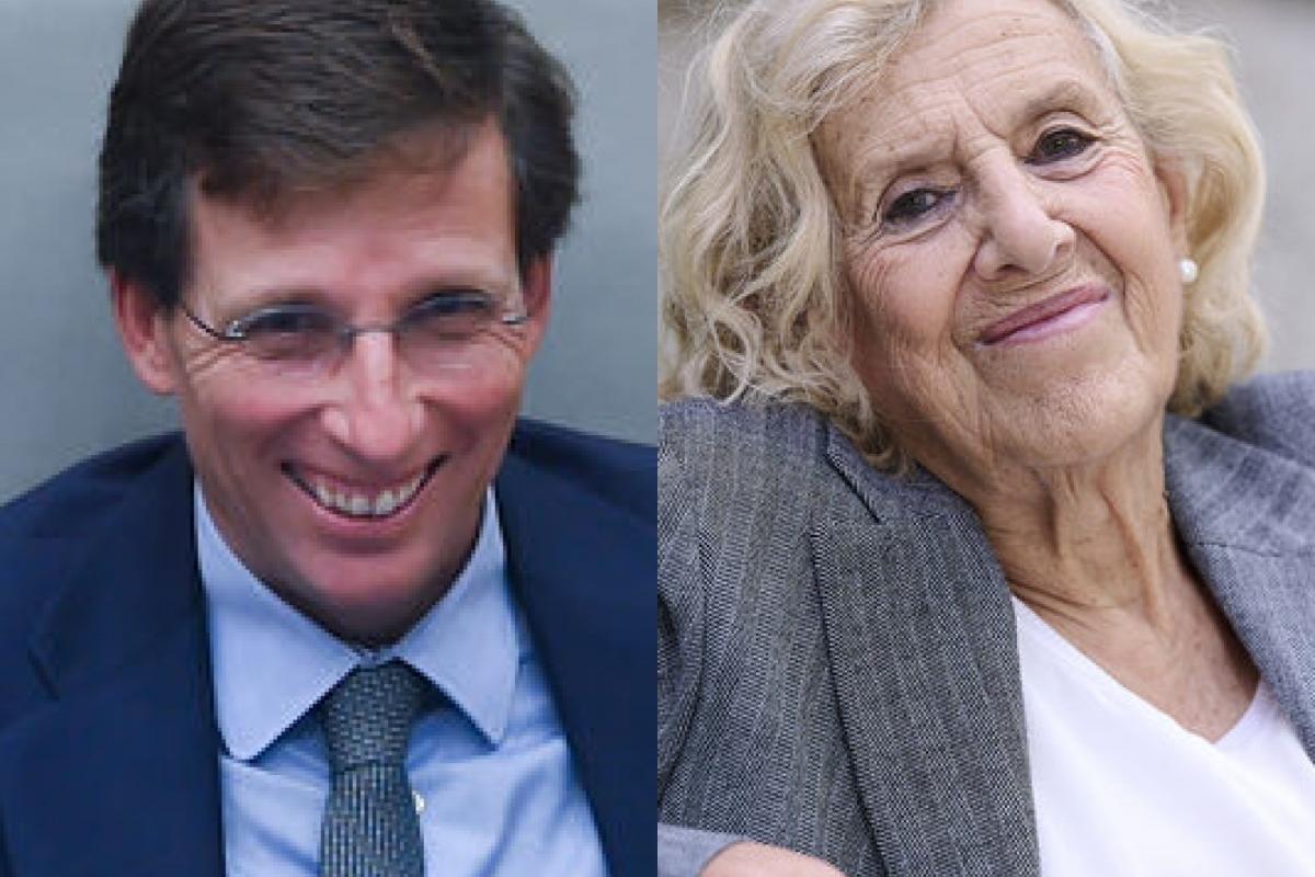 Imagen del alcalde de Madrid, Martínez Almeida, y la excalcaldesa Manuela Carmena; en sendas imágenes de archivo.