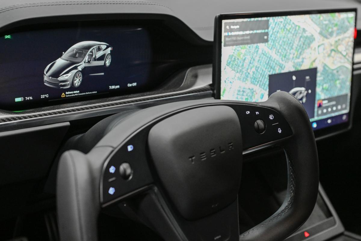 El interior de un Tesla Model S, en una imagen de archivo.