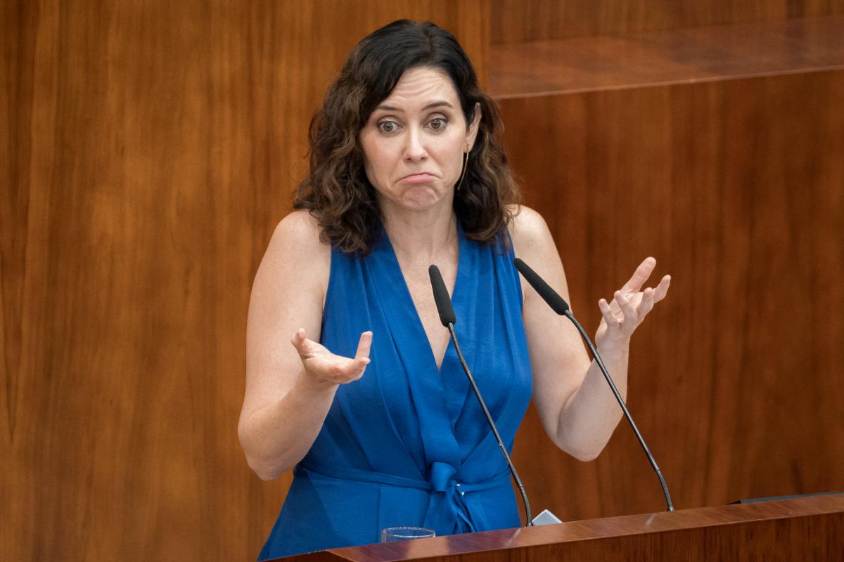 La presidenta de la Comunidad de Madrid, Isabel Díaz Ayuso.