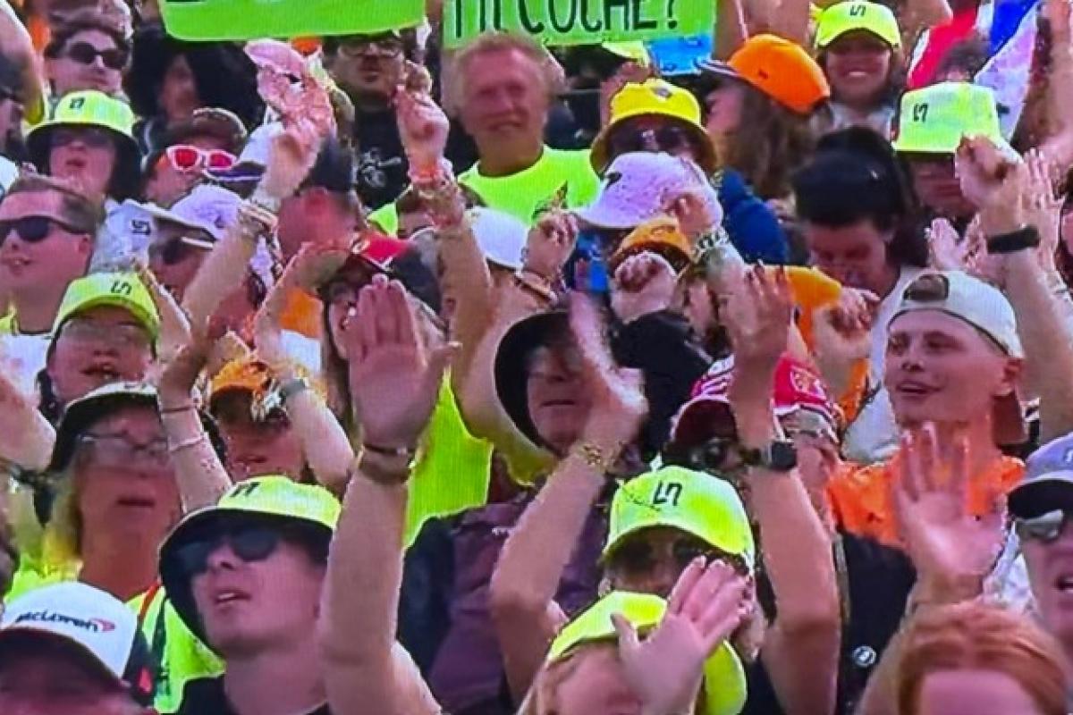 Lo que se ha visto en la grada de la clasificación de la F1.