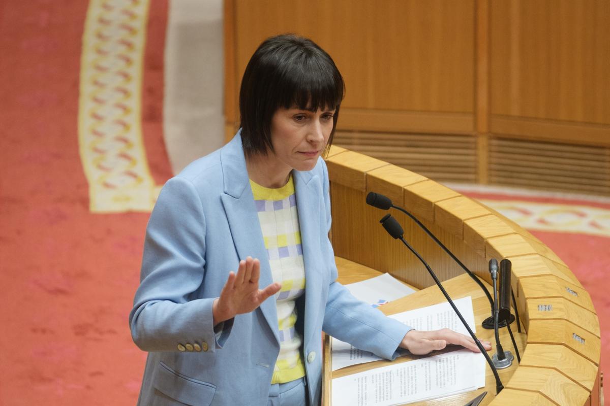 La portavoz nacional del BNG, Ana Pontón, en una imagen de archivo en O Hórreo, el Parlamento de Galicia.