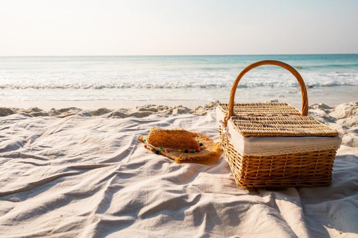Manta para evitar llenarse de arena en la playa.