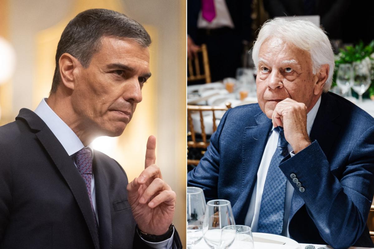 Fotomontaje de Pedro Sánchez y Felipe González.