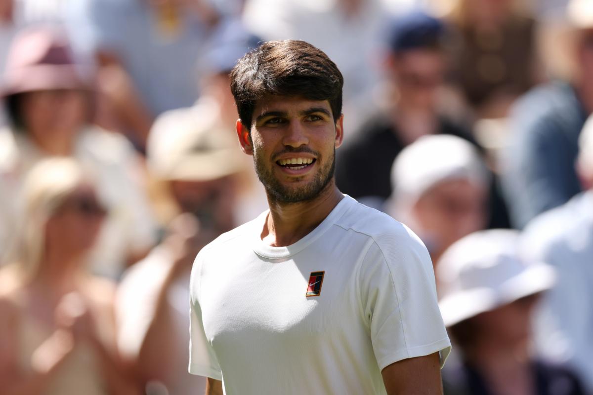 Carlos Alcaraz tras vencer a Taylor Fritz.