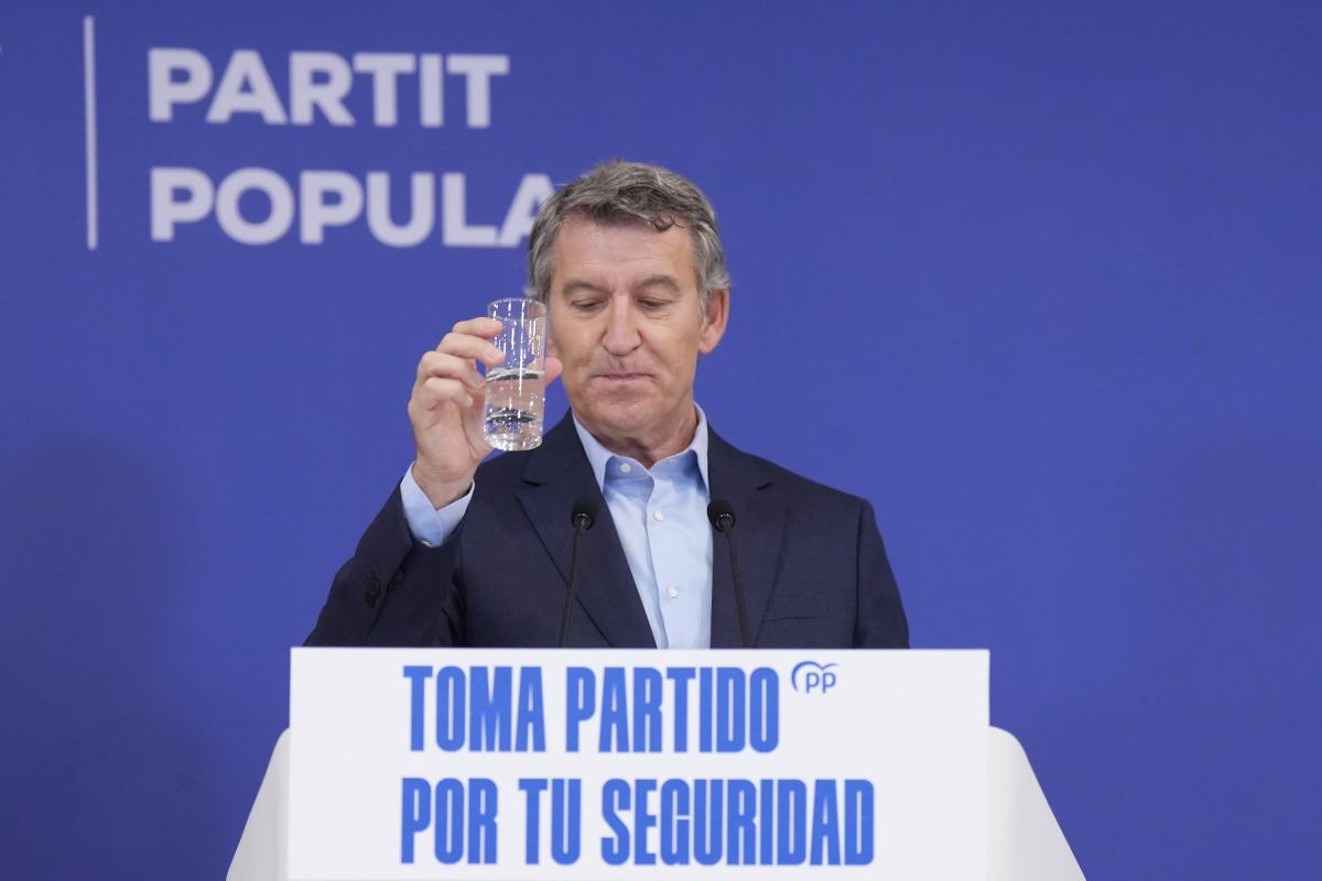 El presidente del PP, Alberto Núñez Feijóo.
