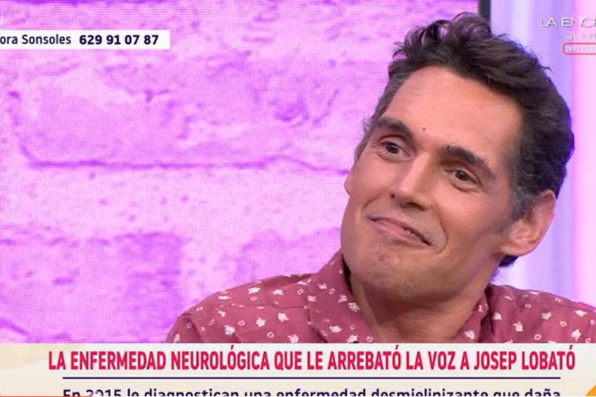 Josep Lobato durante la entrevista con Sonsoles Ónega.