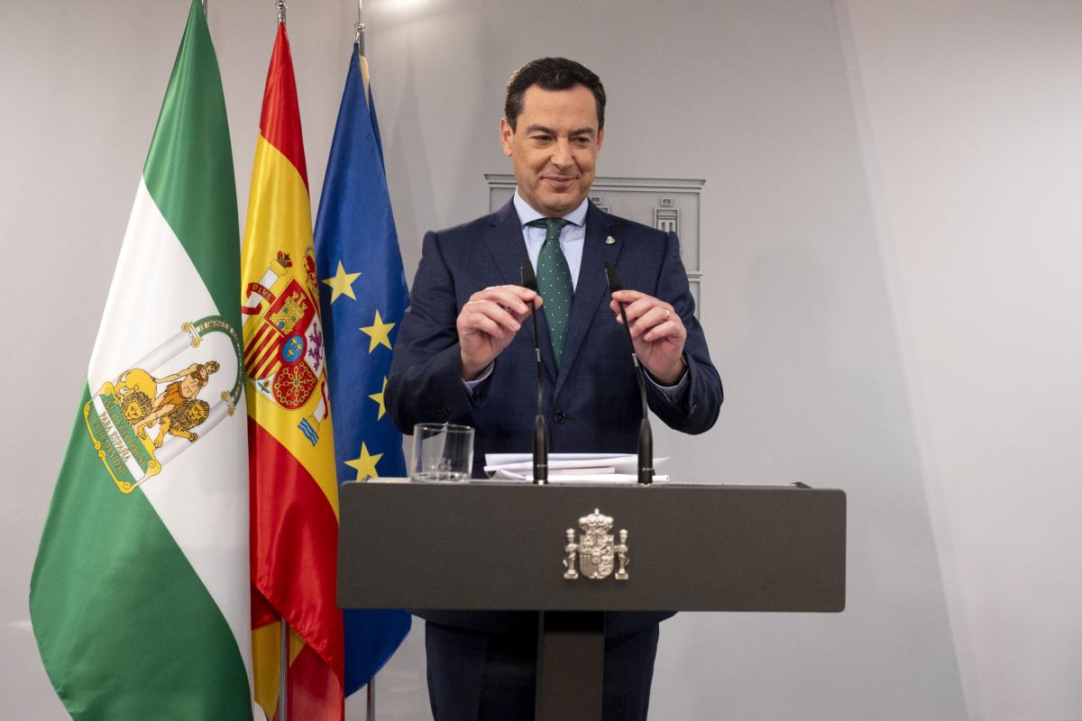 Juan Manuel Moreno Bonilla, presidente de la Junta de Andalucía, en una imagen de archivo.