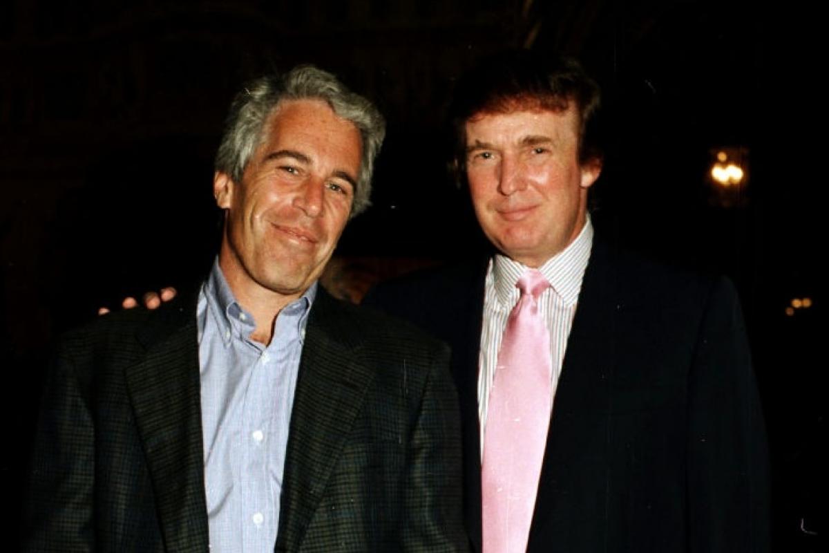 Jeffrey Epstein y Donald Trump en una imagen de archivo.