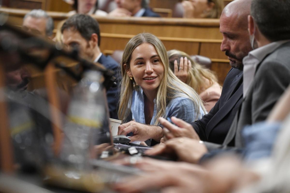 La diputada del Partido Popular, Noelia Núñez, en una sesión del Congreso.