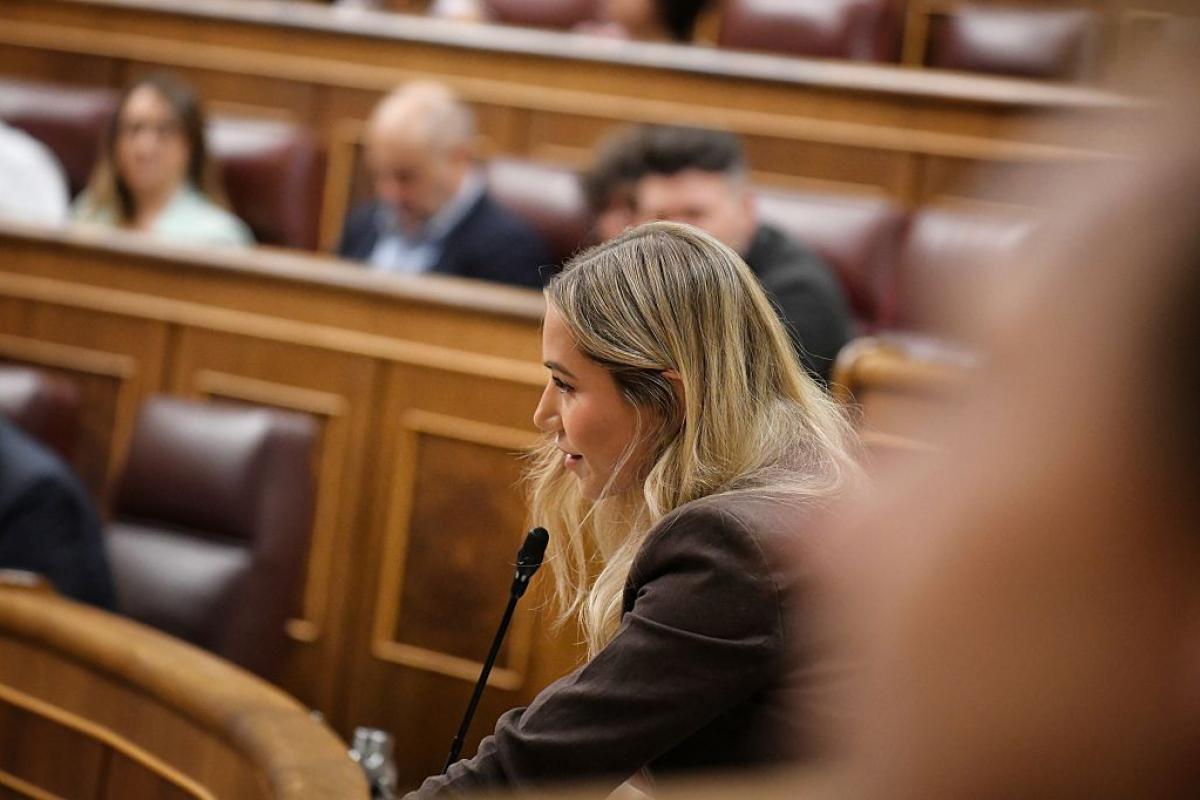 Noelia Núñez, en un pleno de junio