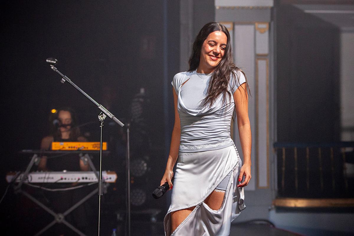 Valeria Castro en el concierto que dio el 29 de junio en el Teatro Cervantes de Málaga.