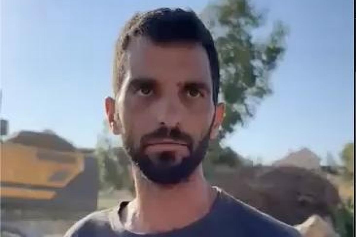 Yinon Levi, el colono israelí señalado como autor del asesinato de Odeh Hadalin.