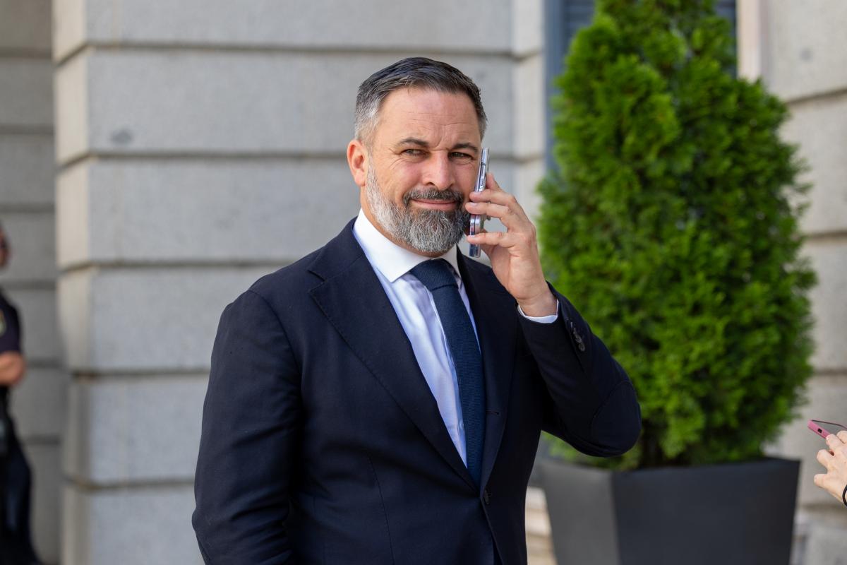 El líder de Vox, Santiago Abascal.