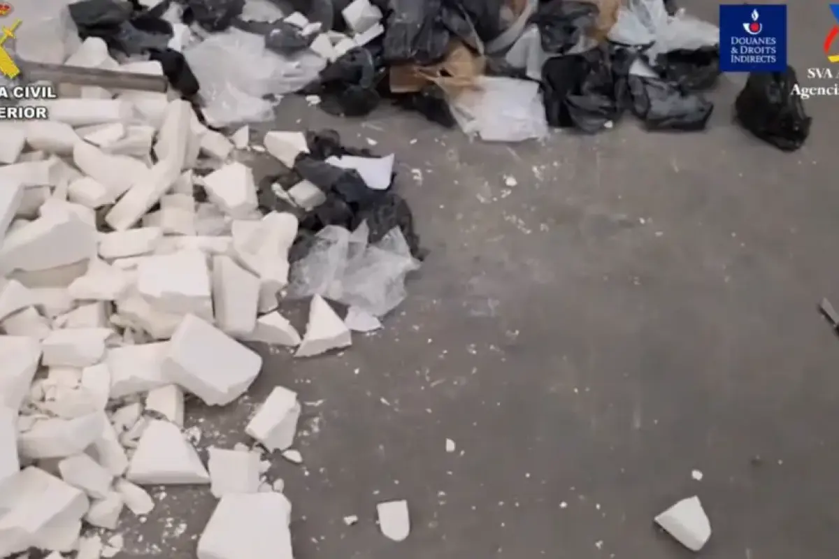 Cocaína intervenida en una nave industrial de Terrassa.