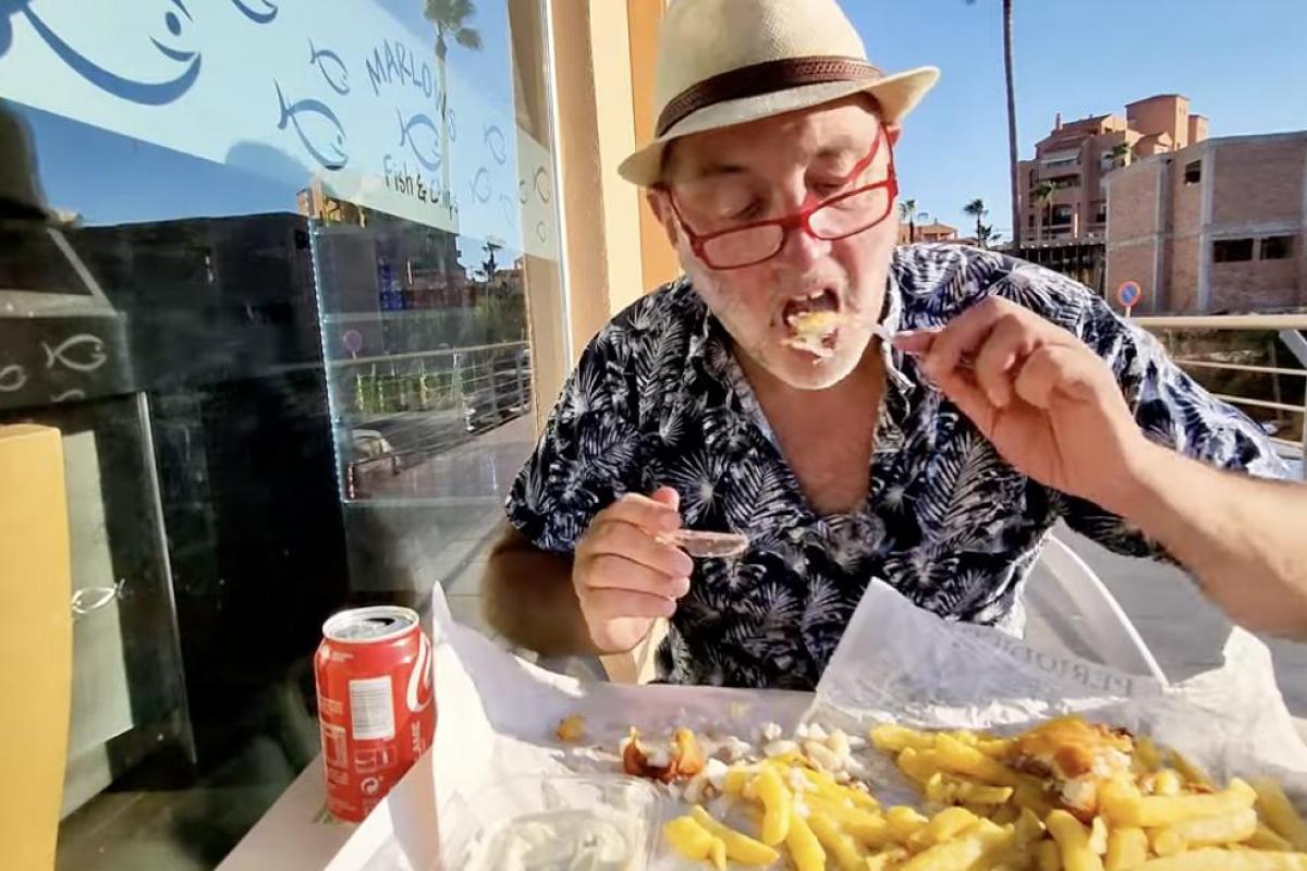 Mark Danby, el británico que ha probado el fish and chips en España y no le ha gustado.