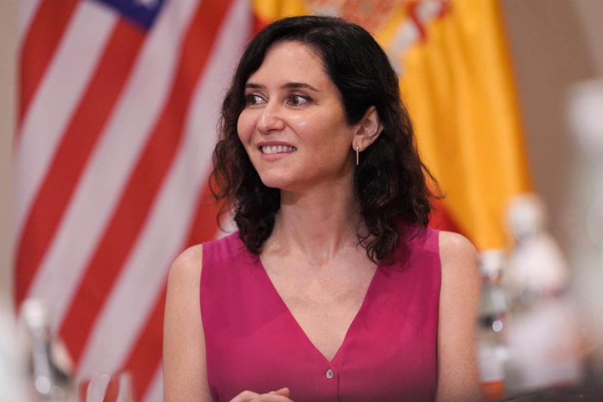 La presidenta de la Comunidad de Madrid, Isabel Díaz Ayuso