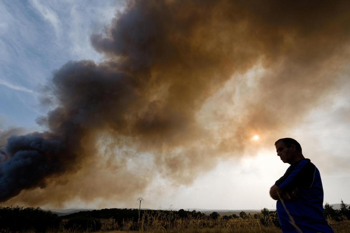 Foto de archivo de un incendio en Ávila.