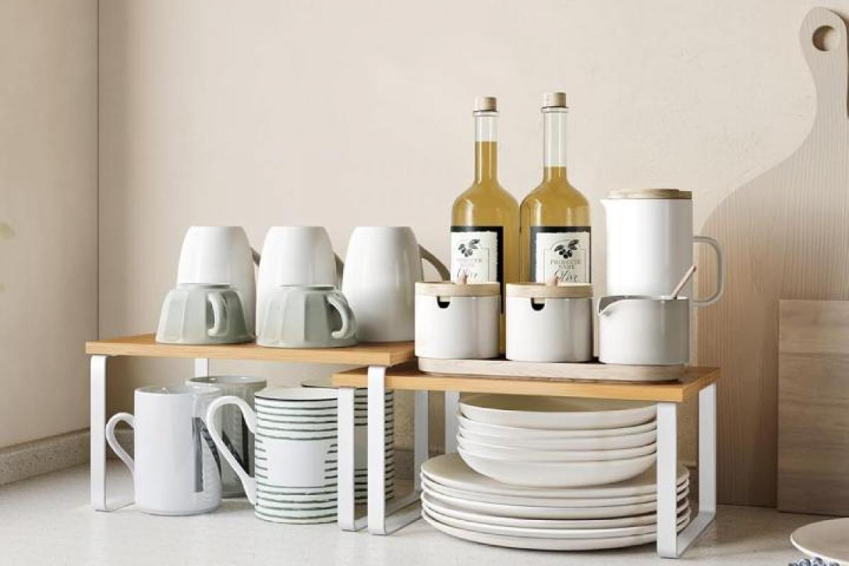 lote de organizadores para la encimera de la cocina