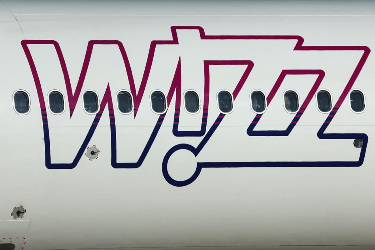 Un avión de la compañía aére Wizz Air