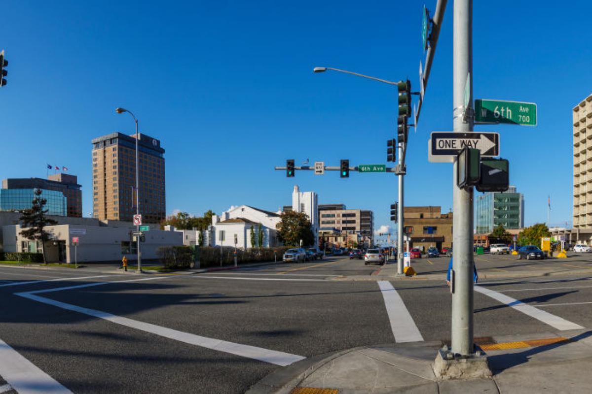 Calles de Anchorage, la principal ciudad de Alaska