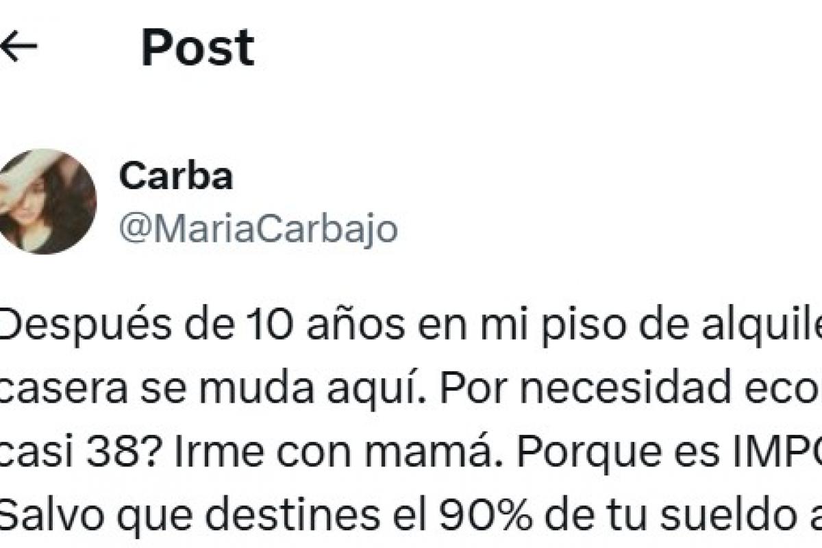 El tuit de @MariaCarbajo