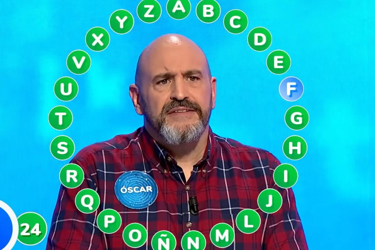 Óscar Díaz, antes de ganar el último bote de Pasapalabra.