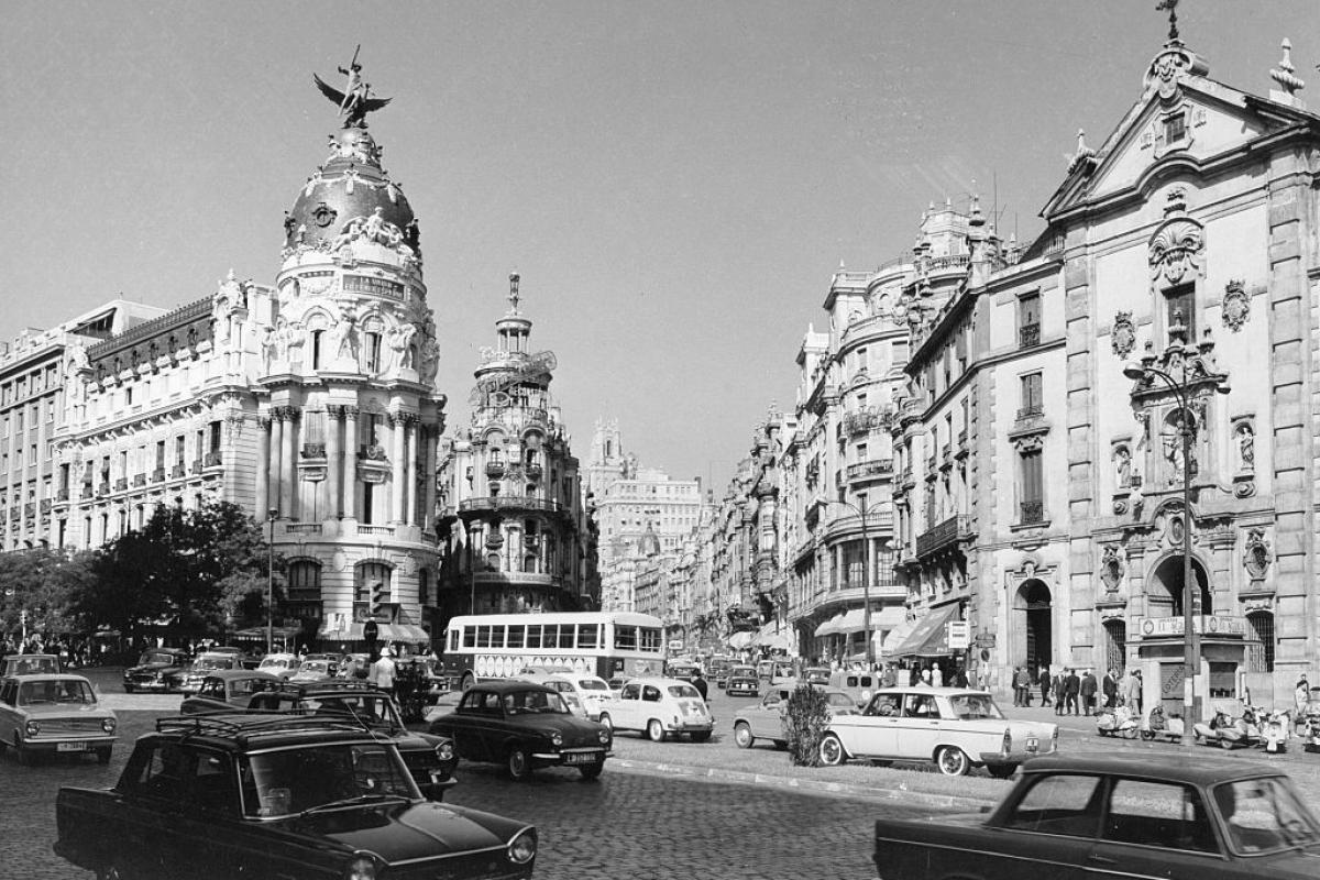 Imagen de archivo de Madrid en los años 60.