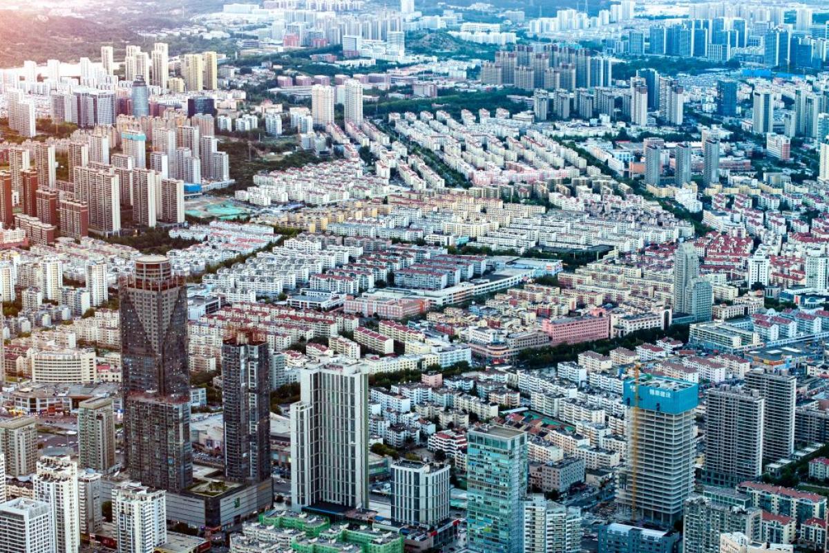 Vista de la ciudad de Qingdao (China)